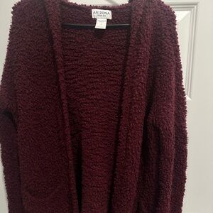 Arizona Jean Company Women's Deep Red Cardigan